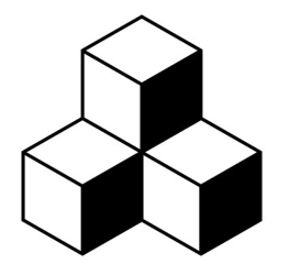 Construction de petits cubes à compléter.