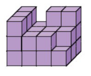 Construction de cubes dont le volume est à calculer.